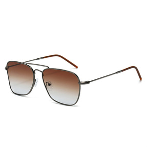 Gafas de Sol de Piloto con <span class=keywords><strong>Lentes</strong></span> Curvas de Doble Haz <span class=keywords><strong>para</strong></span> Hombre, Novedad de 2025, Protección UV400, Gafas de Sol Cuadradas con Marco de Acero Inoxidable Grande <span class=keywords><strong>para</strong></span> <span class=keywords><strong>Mujer</strong></span> - Product Image 6