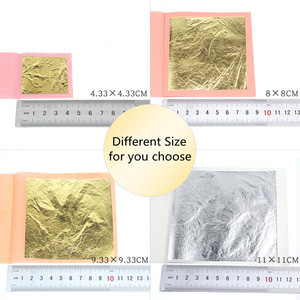 99% teneur en <span class=keywords><strong>or</strong></span> 9.33*9.33cm 24K véritable <span class=keywords><strong>feuille</strong></span> <span class=keywords><strong>d</strong></span>'<span class=keywords><strong>or</strong></span> véritable feuilles de papier comestibles nourriture soins de la peau vraies feuilles de <span class=keywords><strong>feuille</strong></span> <span class=keywords><strong>d</strong></span>'<span class=keywords><strong>or</strong></span> - Product Image 3