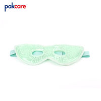 Masque facial réutilisable pour les yeux avec perles de gel pour la thérapie par compresse chaude et froide
