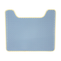 Tapis de litière pour chat en EVA en forme de patte, imperméable, durable, double couche, nid d'abeille, anti-sable, avec taille personnalisable