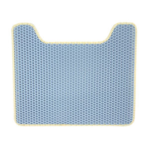 Arena en forma de pata para atrapar recoger Durable doble capa panal impermeable mascota gato arena Mat - Product Image 5