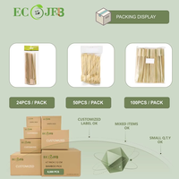Brochettes à cocktail en bambou écologiques avec logo personnalisé en estampe à chaud, taille personnalisée, brochettes en bambou jetables pour la décoration des fruits et des boissons