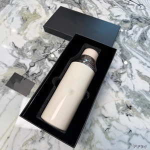 Bouteille d'eau isotherme sport en acier inoxydable électroplaqué blanc de qualité supérieure, grande capacité, écologique, cadeau - Product Image 3