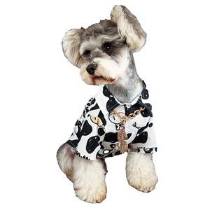 Gran algodón estilo moda vaca Schnauzer Pomerania ropa perro camisetas en blanco <span class=keywords><strong>Bull</strong></span> Dog camiseta superventas ropa para perros vendedores - Product Image 1