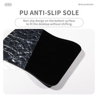 Repose-poignet ergonomique en mousse à mémoire de forme, tissu gris clair, couleur personnalisée, pour clavier et souris de jeu, base en gel, pour ordinateur, bureau et maison