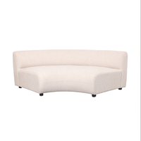 Ensemble de meubles de salon au design minimaliste moderne, canapés en tissu, canapé sectionnel en forme de L en trois parties