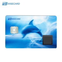 Kartu Pintar Biometrik RFID Wisecard Mini Tag Ukuran CR80 PVC/ABS/PET 13.56MHz NFC Blocking Tahan Air untuk Paspor dan Kartu Pintar