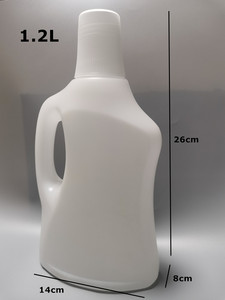 Nhà máy tùy chỉnh vòng 1L 2L 3L 5L HDPE PE giặt chất lỏng chất tẩy rửa chai với logo in ấn cho dầu gội Lotion trang điểm sử dụng - Product Image 5