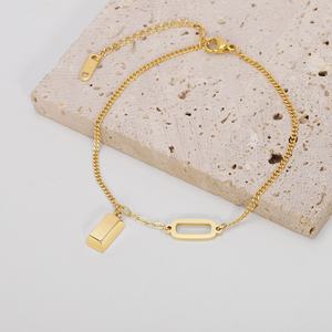 2024 High Quality New Design Custom Waterproof <b>Stainless</b> <b>Steel</b> Curb Chain Bracelet - Product Image 6