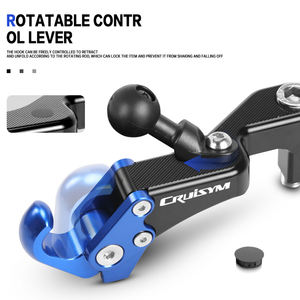 Supporto per Specchietto Retrovisore con Gancio Resistente per Moto <span class=keywords><strong>SYM</strong></span> CRUISYM 125/<span class=keywords><strong>250</strong></span>/300, Porta Casco - Product Image 3