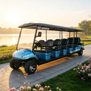 Voiturette de golf électrique à couple élevé, 4 roues, avec phares LED, certifiée CE, pour zones panoramiques, villas et complexes hôteliers, OEM ODM disponible - Product Image 1