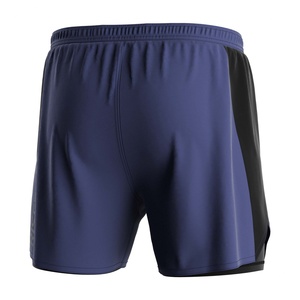 ชุดกีฬาเพาะกาย ODM แบบสั่งทำพิเศษ กางเกงเลกกิ้งรัดรูปผู้ชาย 2in1 กางเกงขาสั้น MMA สำหรับออกกำลังกาย - Product Image 4