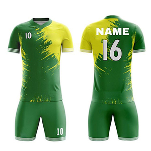 Camiseta de fútbol sublimable para hombre, de manga corta, cuello en V, de secado rápido, 100% poliéster, personalizada con impresión, gran venta. - Product Image 5