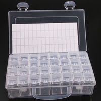 Boîte de rangement en plastique PP à 28, 32, 48, 56, 64 compartiments pour peintures diamant, perles, bijoux et nail art – Vente en gros, directement de l'usine