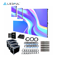Écran LED incurvé intérieur LEDFUL P2.6 2,6 mm HD pour églises, décors publics, location de murs vidéo, stands d'exposition et scènes