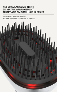 Nuovo design a vapore con acqua a vapore 3 in1 spazzola per capelli fumante 2 In 1 vibrazione rossa Led luce calda crescita pettine - Product Image 6
