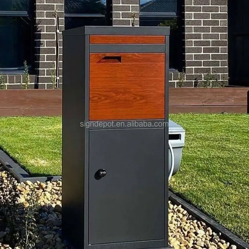 Caja de entrega de paquetes de metal Caja de caída de paquetes al aire libre