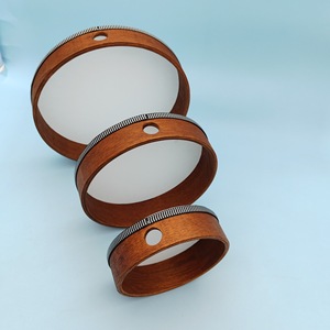 Wholesale Orff Percussion <b>Instrument</b> Hand Drum Tambourine Walnut Color 10 Inch <b>Musical</b> Toy - Product Image 3