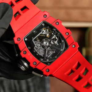 Reloj Mecánico Tonneau de Fibra de Carbono para Hombre, Diseño 2026, Cristal de Zafiro, Cronógrafo de Alta Calidad - Product Image 6