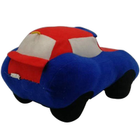 Jouet en peluche personnalisé de 10 pouces, voiture de course mignonne et douce, vente en gros d'usine,