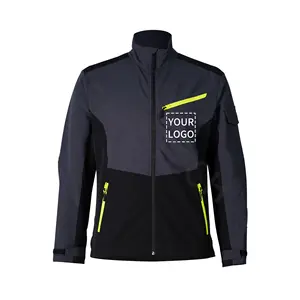 Fashion Safety Clothing Spandex Shell Jacket Customized Logo And Color Stretch Workwear Jacket