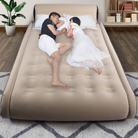 Canapé-lit gonflable Da Niu avec tête de lit, taille double, matelas souple en PVC, lit temporaire pliable, mobilier d'extérieur et d'intérieur pour invités