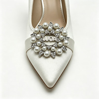 Clip de chaussure en strass avec lettres de sororité JJOA pour chaussures Pearl Jack and Jill, accessoire de chaussure pour la confraternité