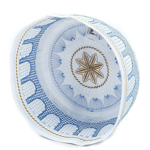 Gorro Kufi Musulmán Étnico Vintage para <span class=keywords><strong>Hombre</strong></span>, Gorro de Oración Tradicional Islámico Inspirado en los Emiratos Árabes Unidos, de Algodón para Todas las Temporadas - Product Image 6