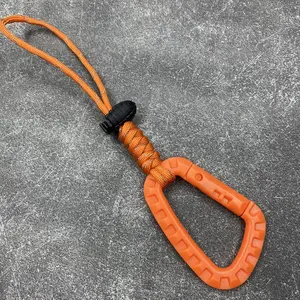 YYX portabotellas correa para acampar al aire libre bolsa de basura soporte paracaídas cordón mosquetón para escalada accesorios de Camping