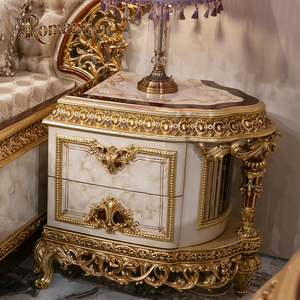 Роскошный набор для кровати из массива дерева в европейском стиле, деревянные резные тканевые пуговицы, элегантный дизайн, каркас для кровати - Product Image 6