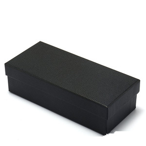 Étui à lunettes en cuir PU grain litchi noir et blanc de haute qualité avec logo personnalisé pour ensemble de lunettes carrées - Product Image 3