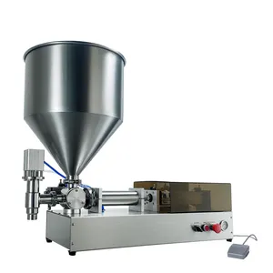 Máquina de enchimento parcial pneumática para creme de geléia líquido e pasta cosmética 10-5000ml