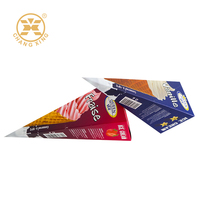 Boîte d'emballage pliable pour crème glacée avec logo personnalisé professionnel imprimé pour l'identité de la marque, livraison à plat pour un montage rapide