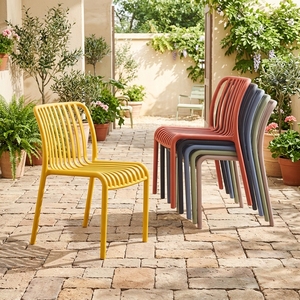 Silla <span class=keywords><strong>de</strong></span> Comedor Vertical <span class=keywords><strong>de</strong></span> Plástico, Moderna, Simple, Apilable, Resistente, Colorida, Hueca, Impermeable, para Hogar y Oficina, <span class=keywords><strong>de</strong></span> PP - Product Image 4