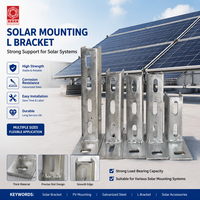 Accessoires de système de montage solaire galvanisé, supports de canal à fentes 41x41x1.5mm, supports PV, support de panneau photovoltaïque