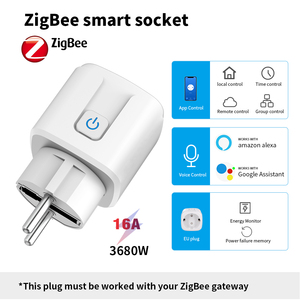 SIXWGH 16A 3680W ZigBee toma de corriente inteligente <span class=keywords><strong>enchufe</strong></span> Monitor de energía Control de voz Alexa/Google Home Compatible CE/RoHS <span class=keywords><strong>enchufe</strong></span> certificado - Product Image 3