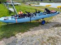 Kayak modulaire à pédales amovible en 3 sections en matériau HDPE Vicking de 9,7 pieds, canoë de pêche détachable avec moteur flottant