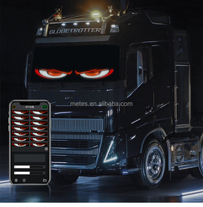 Autocollant LED programmable pour fenêtre de voiture, motif œil de démon RVB, écran LED flexible, pack de deux pièces, texte défilant DIY - Product Image 2