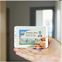 Carte d'identité PVC étanche RFID NFC ISO avec code QR, pour entreprise, adhésion, avec code-barres magnétique