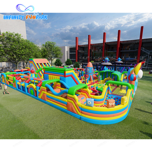 Quái vật công viên chủ đề Inflatable trò chơi giải trí trở ngại khóa học Mê Cung sân chơi trượt Inflatable thư bị trả lại công viên mặt hàng cho thương mại - Product Image 6