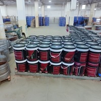 Revêtement d'étanchéité bitumineux liquide à haute élasticité en gros pour toiture, terrasse, mur, peinture, fournisseur OEM