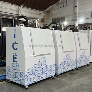 Congélateur commercial extérieur à paroi froide pour station-service, réfrigérateur de stockage de glace en sacs d'<span class=keywords><strong>occasion</strong></span> - Product Image 2