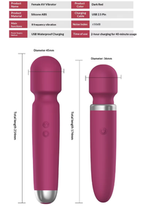 Vibrador de Lujo con Carga USB, Tamaño Pequeño/Grande, con 8 Modos de Vibración, Silicona, Resistente al Agua, Juguete Sexual para Adultos - Product Image 5