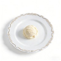 Assiettes en plastique jetables élégantes avec bordure en dentelle gaufrée, modernes pour les fêtes, la restauration, les mariages, les banquets, tailles 7 pouces/9 pouces/10 pouces, vente en gros
