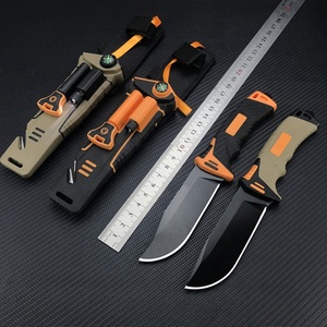 Cuchillo Multifuncional para Camping y Caza al Aire Libre con Encendedor y Mini Linterna, Personalizable OEM, Hoja Fija 7Cr13Mov - Product Image 6