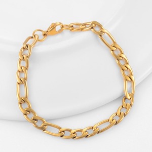 Pulsera de Cadena Figaro Clásica de Acero Inoxidable, Joyería de Alta Calidad para Hombre y Mujer, Gran Venta - Product Image 1