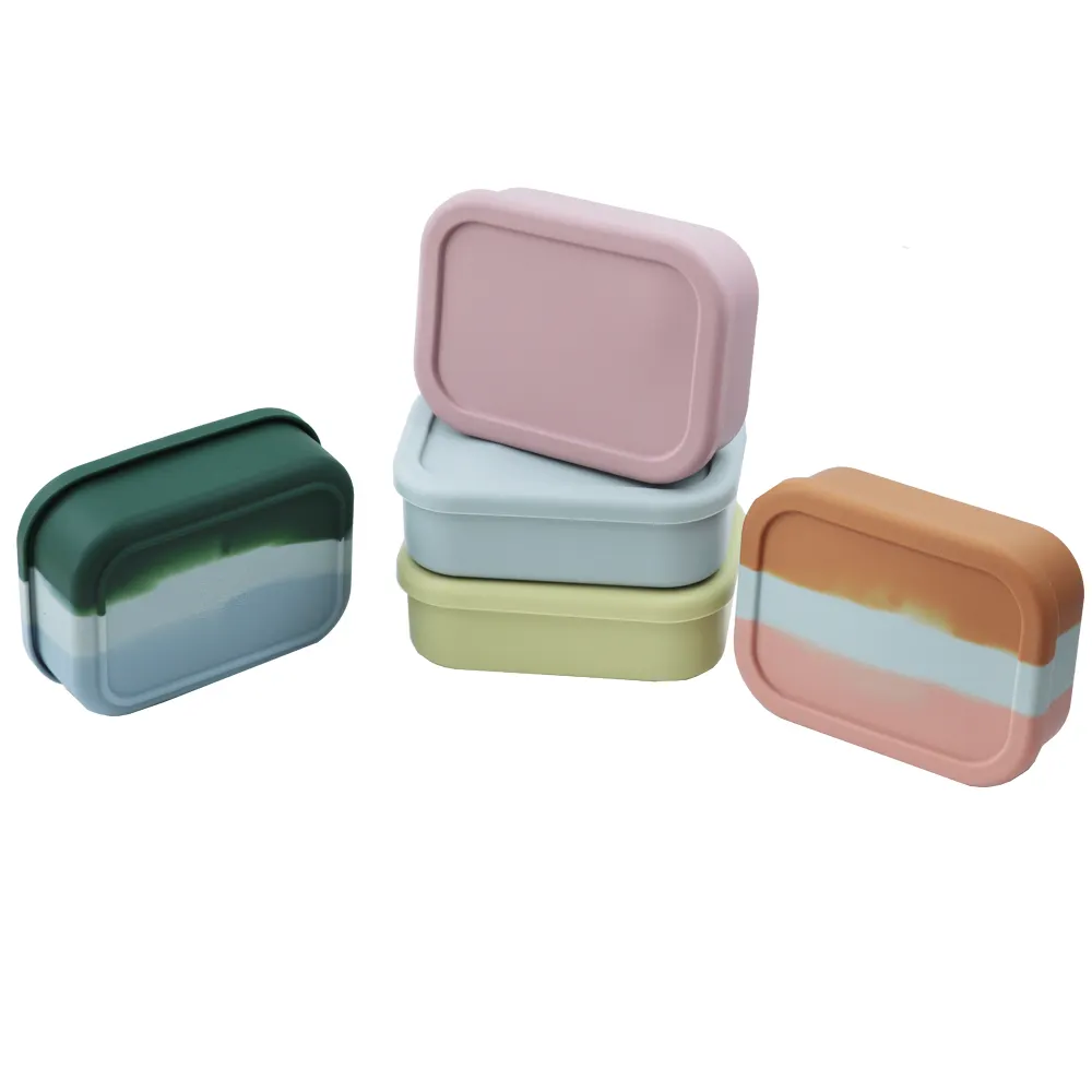 Контейнер для хранения пищевых продуктов, Герметичный силиконовый Ланч-бокс для салата, подходит для микроволновой печи, посудомоечной машины, морозильной камеры для детей и взрослых
