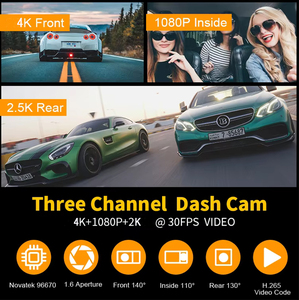 2025กล้องติดรถยนต์4K 2นิ้วระบบไอพีเอสกล้องติดรถยนต์มองเห็นในที่มืดความคมชัดระดับ HD กล้องติดรถยนต์ระบบ WiFi โซนี่สำหรับกล่องดำและ G-SENSOR - Product Image 5