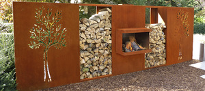 Brasero de jardin en acier Corten de haute qualité, nouveau design, pour chauffage extérieur - Product Image 5
