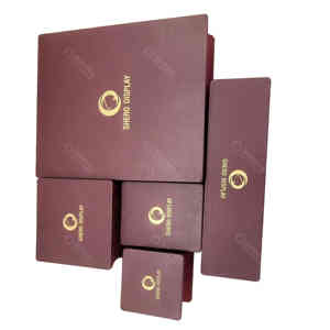 Caja de Joyería de Lujo Personalizada para Compromiso, Anillos, Aretes, Pulseras, Collares, Caja de Joyería de Cuero PU con Logotipo - Product Image 3